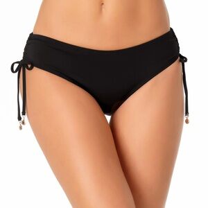 Anne Cole Side Tie Black Bikini Bottoms